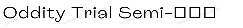 Oddity Trial Semi字体转换